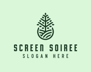 Seedling Tree Plant logo design