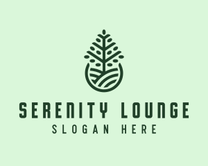 Seedling Tree Plant logo design