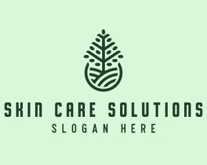 Seedling Tree Plant logo design