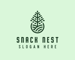 Seedling Tree Plant logo design