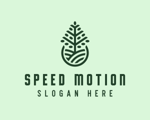 Seedling Tree Plant logo design