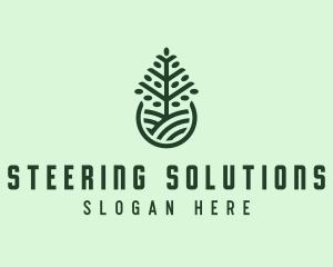 Seedling Tree Plant logo design