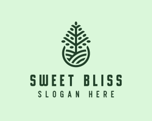 Seedling Tree Plant logo design