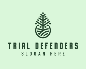 Seedling Tree Plant logo design