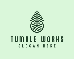 Seedling Tree Plant logo design