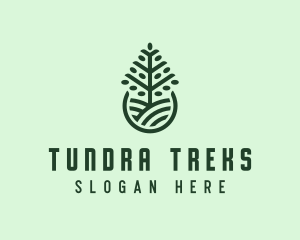 Seedling Tree Plant logo design