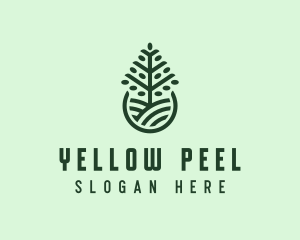 Seedling Tree Plant logo design