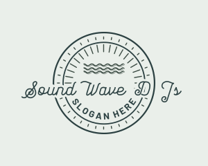 Summer Travel Ocean Waves logo design