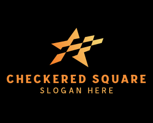 Checkered Star Racing Flag  logo