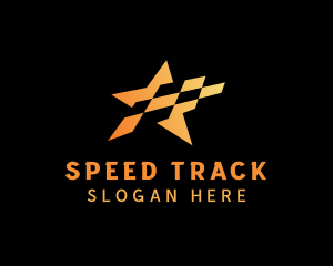 Checkered Star Racing Flag  logo