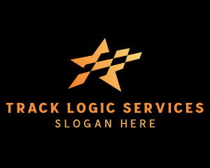 Checkered Star Racing Flag  logo