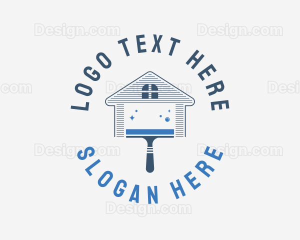 House Wiper Cleaning Logo