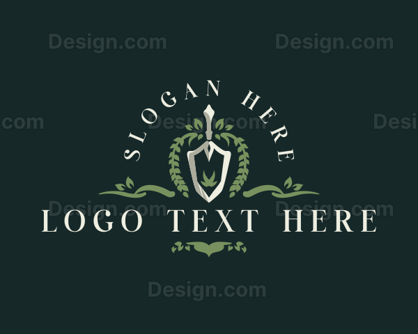 Landscaping Garden Shovel Logo