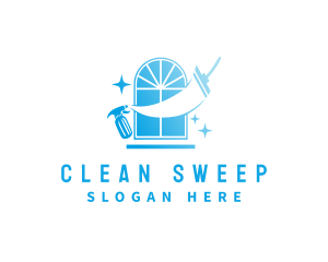 Squeegee Window Cleaning logo design