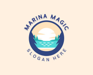 Sea Travel Tourism logo design