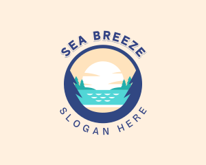 Sea Travel Tourism logo design