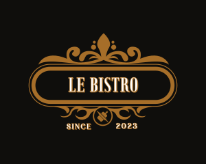 Fancy Restaurant Bistro logo design