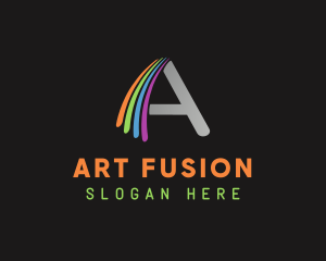 Art Studio Letter A logo