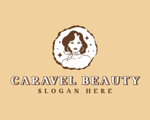 Retro Woman Beauty Salon logo design