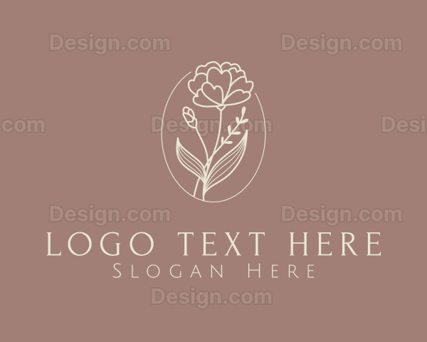 Aesthetic Flower Plant Logo