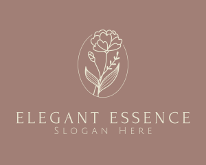 Aesthetic Flower Plant logo design