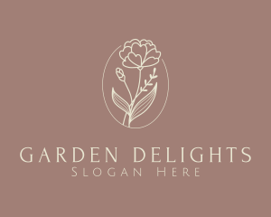 Aesthetic Flower Plant logo design