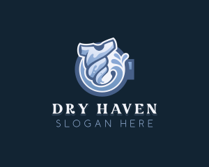 Laundromat Dry Cleaner logo design