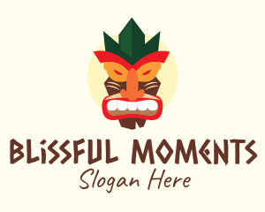 Tribal Tiki Mask Logo