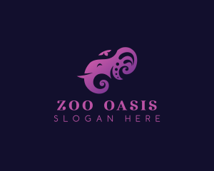 Elephant Tusk Zoo logo design