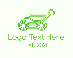 Outline Lawn Mower logo