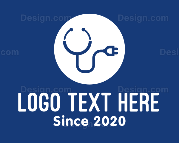 Medical Stethoscope Plug Logo