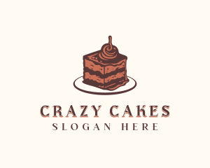 Chocolate Cake Dessert logo design