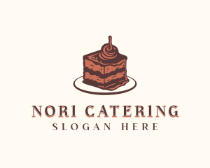 Chocolate Cake Dessert logo design