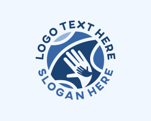 Globe Hands Volunteer logo