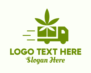 Cannabis Leaf Truck logo