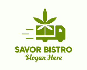 Cannabis Leaf Truck logo