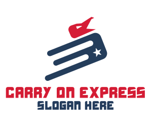 Express American Eagle  logo design