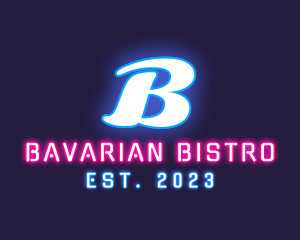 Neon Light Club Bistro logo design