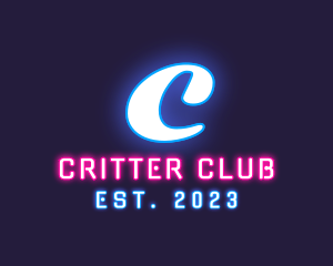 Neon Light Club Bistro logo design