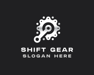 Industrial Wrench Gear logo design