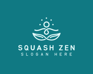 Yoga Zen Leaf logo design