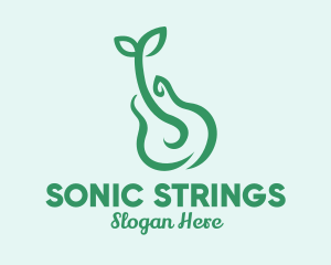 Green Guitar Music School logo
