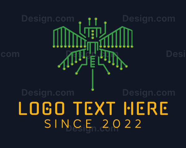 Tech Circuit Bug Logo