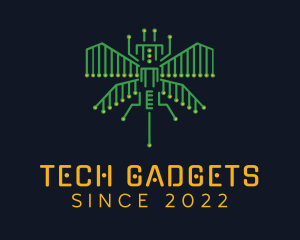 Tech Circuit Bug logo design