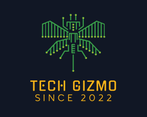 Tech Circuit Bug logo design