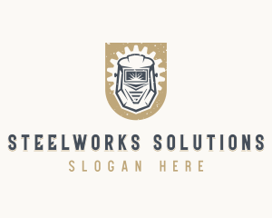 Welding Helmet Shield logo design