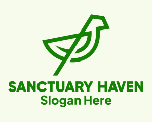 Green Bird Sanctuary logo design