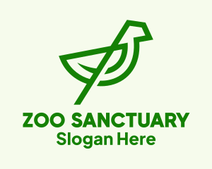 Green Bird Sanctuary logo design