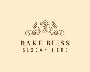 Pretzel Patisserie Baking logo design