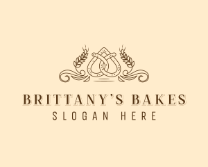 Pretzel Patisserie Baking logo design